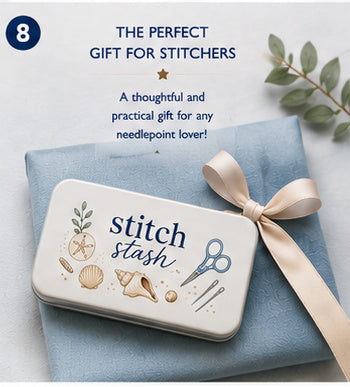 Stitch Stash Tin | Needlepoint Essentials Storage Tin
