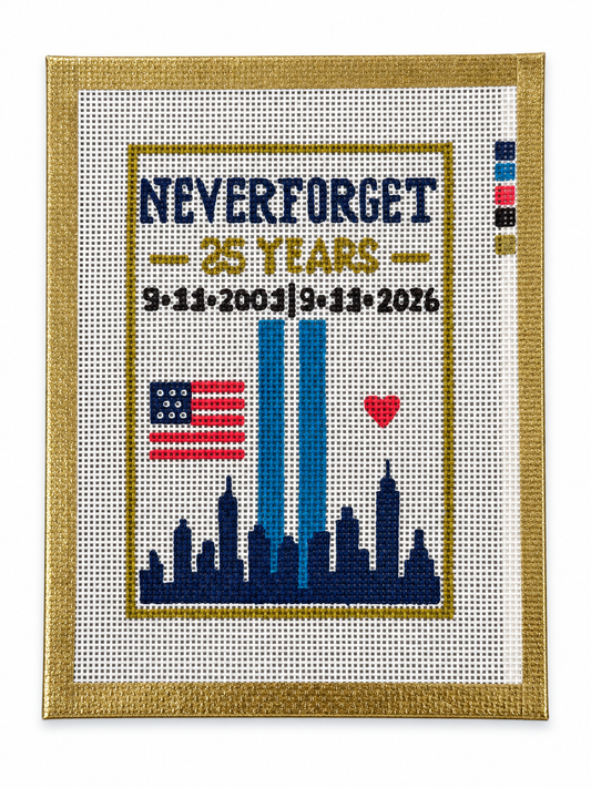 🇺🇸Never Forget — 25th Anniversary 9/11 Needlepoint Canvas 🇺🇸