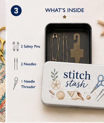 Stitch Stash Tin | Needlepoint Essentials Storage Tin