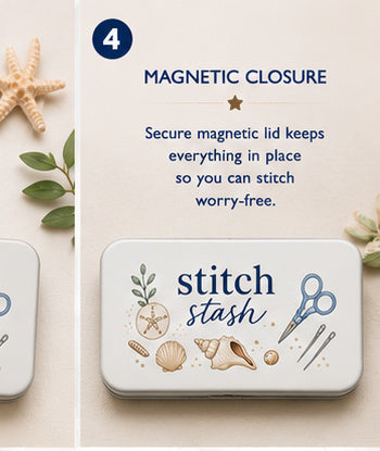 Stitch Stash Tin | Needlepoint Essentials Storage Tin