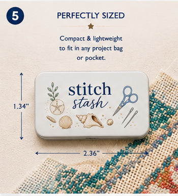 Stitch Stash Tin | Needlepoint Essentials Storage Tin