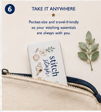 Stitch Stash Tin | Needlepoint Essentials Storage Tin
