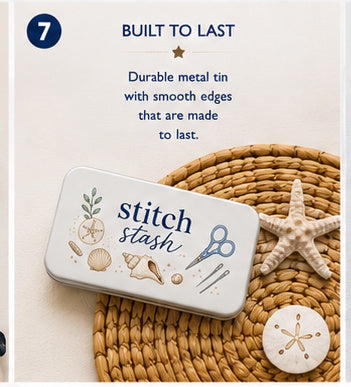 Stitch Stash Tin | Needlepoint Essentials Storage Tin