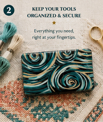 Stitch Stash Tin – Needlepoint Notions & Needle Storage