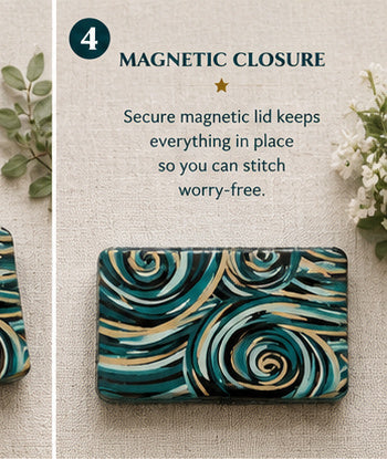 Stitch Stash Tin – Needlepoint Notions & Needle Storage