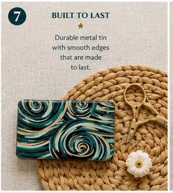 Stitch Stash Tin – Needlepoint Notions & Needle Storage