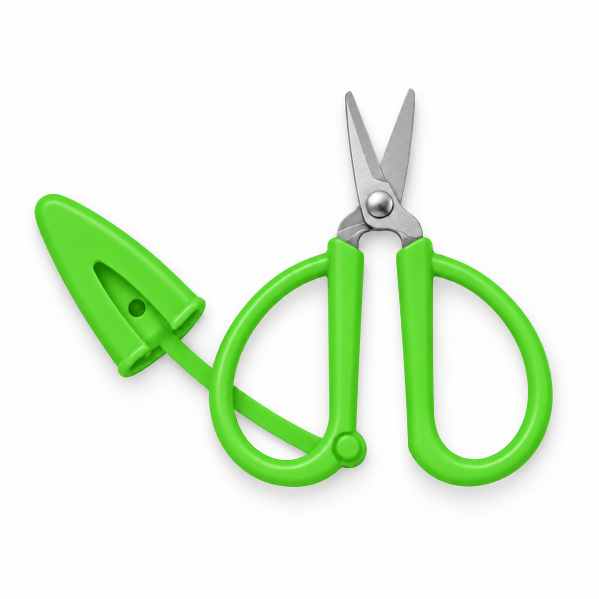 Mini Silicone Scissors with Protective Cover