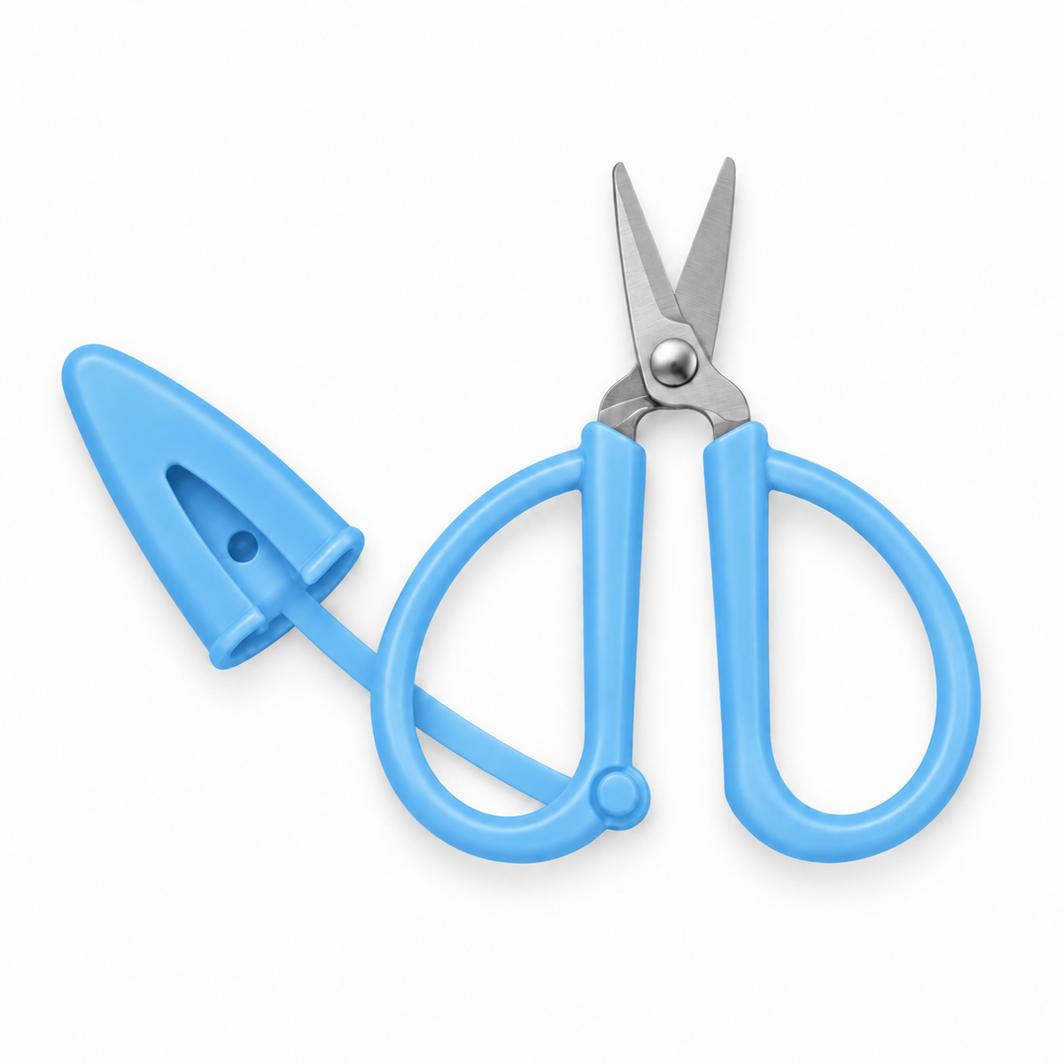 Mini Silicone Scissors with Protective Cover