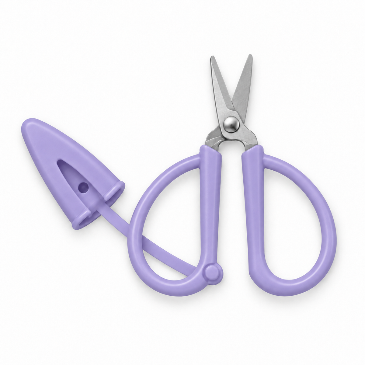 Mini Silicone Scissors with Protective Cover