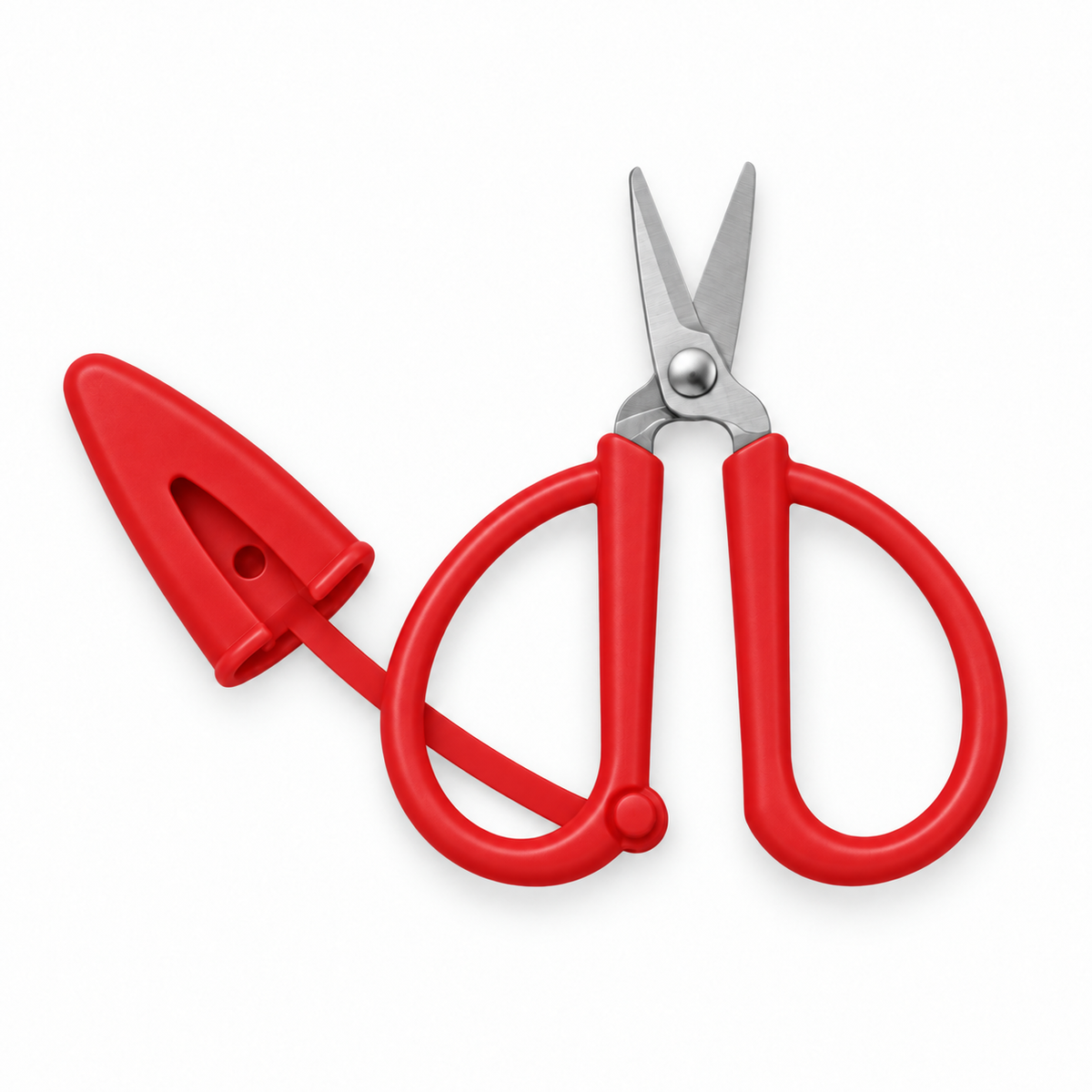 Mini Silicone Scissors with Protective Cover